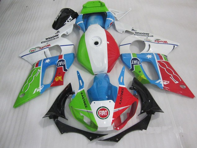 Yamaha R6 1998-2002 - Bleu Rouge Fiat Kastinee Yamaha R6 1998-2002 - Bleu Rouge Fiat Kastinee