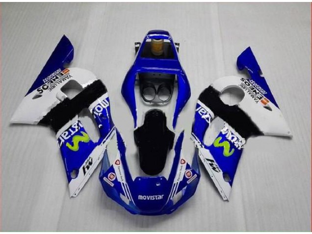 Yamaha R6 1998-2002 - Bleu Vert Blanc Yamaha R6 1998-2002 - Bleu Vert Blanc