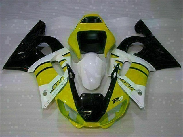 Yamaha R6 1998-2002 - Jaune Blanc Yamaha R6 1998-2002 - Jaune Blanc