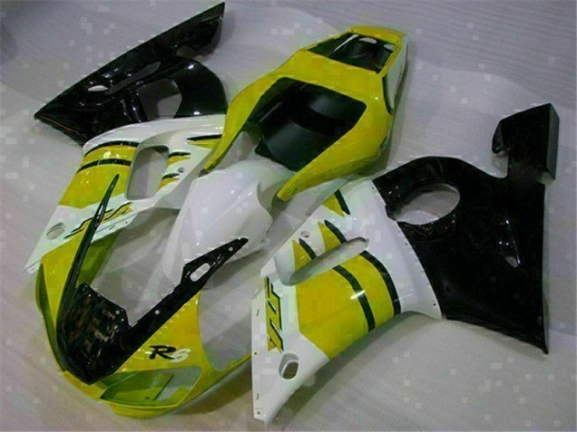 Yamaha R6 1998-2002 - Jaune Blanc Yamaha R6 1998-2002 - Jaune Blanc