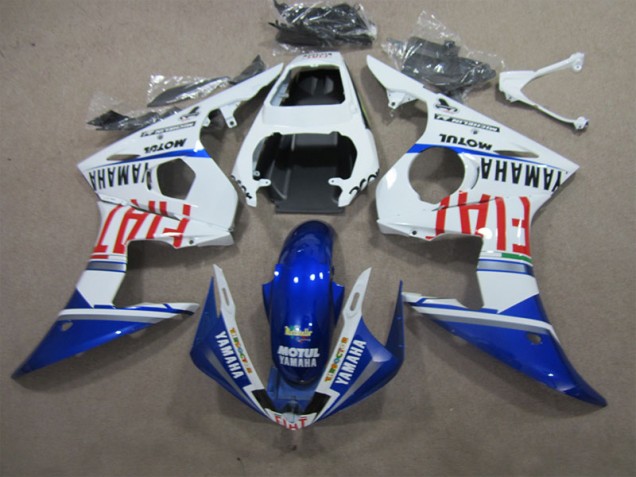 Yamaha R6 2003-2005 - Blanc Bleu Motul Fiat Yamaha R6 2003-2005 - Blanc Bleu Motul Fiat