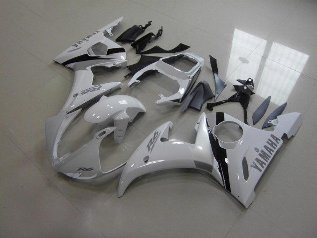 Yamaha R6 2003-2005 - Blanc et Gris Décalque Yamaha R6 2003-2005 - Blanc et Gris Décalque