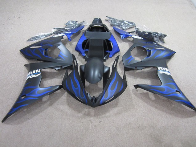Yamaha R6 2003-2005 - Noir Bleu Flamme Yamaha R6 2003-2005 - Noir Bleu Flamme