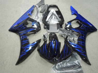 Yamaha R6 2003-2005 - Noir Bleu Flamme