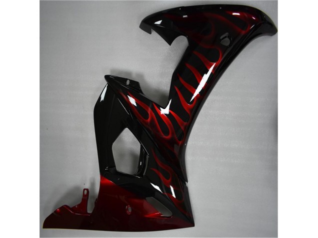 Yamaha R6 2003-2005 - Noir Rouge Flamme Yamaha R6 2003-2005 - Noir Rouge Flamme