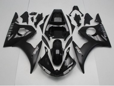 Yamaha R6 2003-2005 - Noir avec Argent Décalque