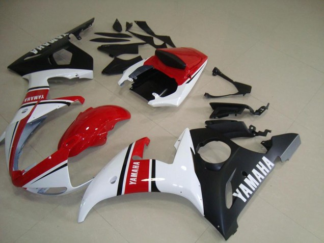 Yamaha R6 2003-2005 - Rouge Blanc Noir Mat Yamaha R6 2003-2005 - Rouge Blanc Noir Mat