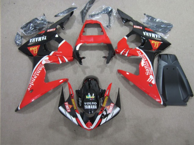 Yamaha R6 2003-2005 - Rouge Noir Santander Yamaha R6 2003-2005 - Rouge Noir Santander