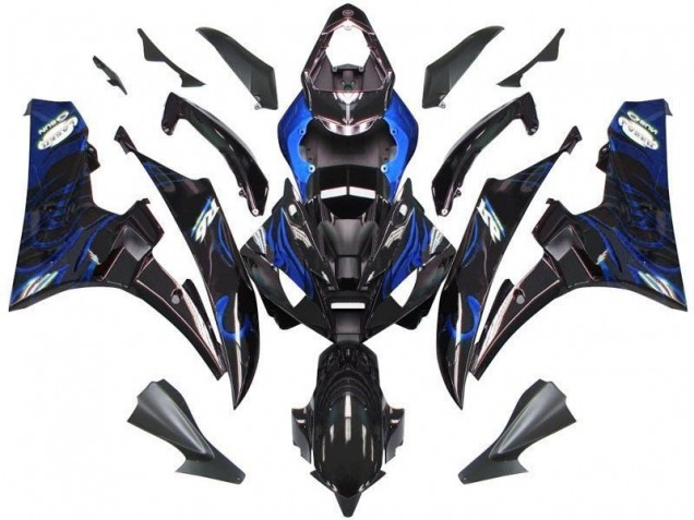Yamaha R6 2006-2007 - Noir Bleu Flamme Yamaha R6 2006-2007 - Noir Bleu Flamme