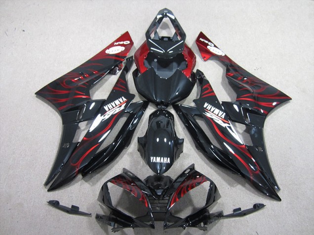 Yamaha R6 2006-2007 - Noir Rouge Flamme Yamaha R6 2006-2007 - Noir Rouge Flamme
