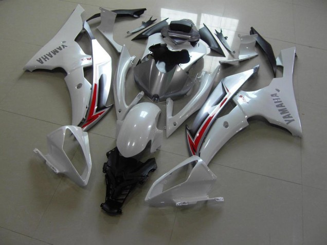 Yamaha R6 2008-2016 - Blanc Nacré Argent Yamaha R6 2008-2016 - Blanc Nacré Argent
