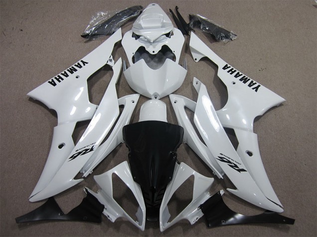 Yamaha R6 2008-2016 - Blanc Noir Décalque Yamaha R6 2008-2016 - Blanc Noir Décalque