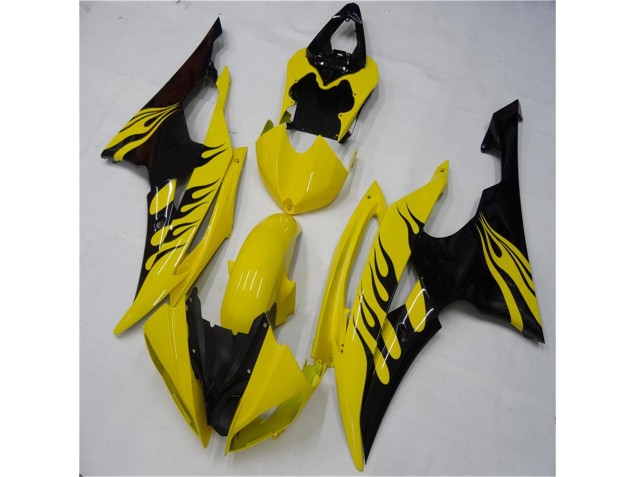 Yamaha R6 2008-2016 - Jaune Noir Yamaha R6 2008-2016 - Jaune Noir