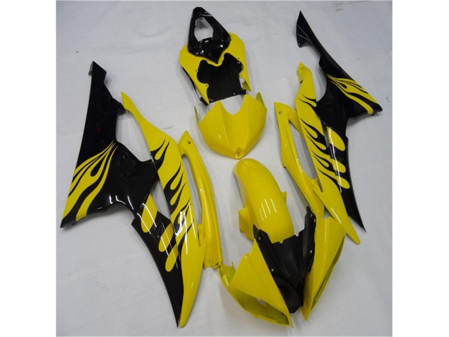 Yamaha R6 2008-2016 - Jaune Noir Yamaha R6 2008-2016 - Jaune Noir