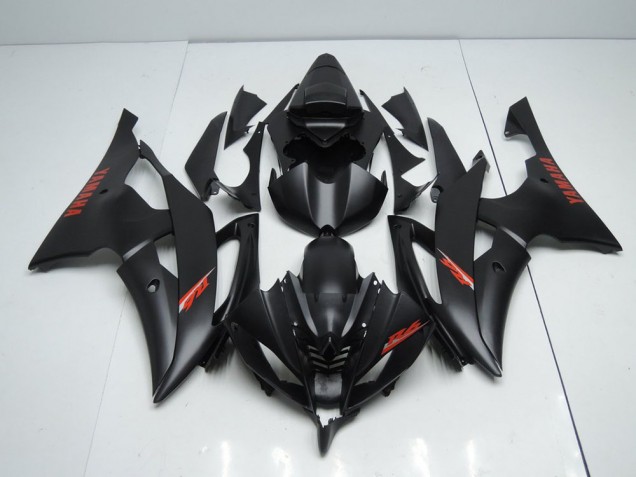 Yamaha R6 2008-2016 - Noir Mat Rouge Décalque Yamaha R6 2008-2016 - Noir Mat Rouge Décalque